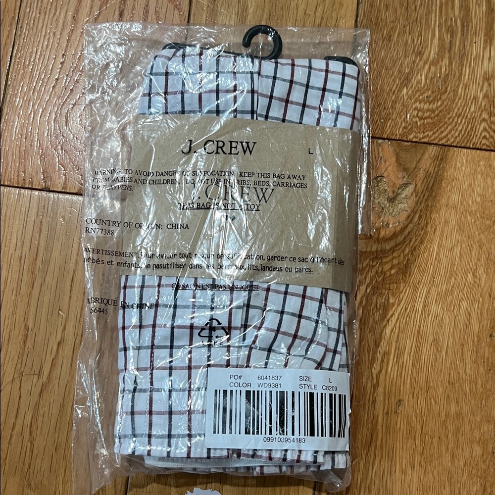 J. Crew Open Check Boxers